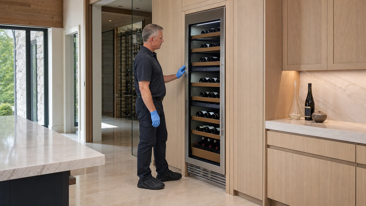 Wine cooler diagnostic visit in Chateau Elan